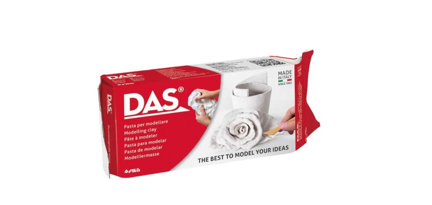 Pate a modeler das auto durcissante 1kg coloris blanc