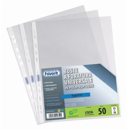 Favorit 100460069 sheet protector 210 x 297 mm (A4) Polypropylene (PP) 25 pc(s)