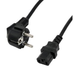 MCL Schuko / IEC C13 Noir 10 m Prise d'alimentation type F Coupleur C13