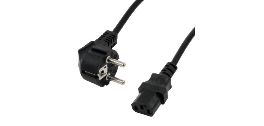 MCL Schuko / IEC C13 Noir 10 m Prise d'alimentation type F Coupleur C13