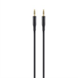 Cable audio Belkin F3Y117BT1M, 3,5mm, Macho, 3,5mm, Macho, 1 m, Negro