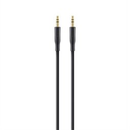 Cable audio Belkin F3Y117BT1M, 3,5mm, Macho, 3,5mm, Macho, 1 m, Negro