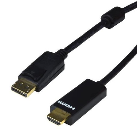 MCL DisplayPort/HDMI 5 m Noir