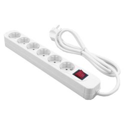 Multiprise mediarange parafoudre 6 prises interrupteur on/off sécurité enfant longueur cordon 1.4m