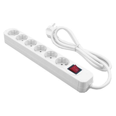 Multiprise mediarange parafoudre 6 prises interrupteur on/off sécurité enfant longueur cordon 1.4m