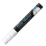 Marqueur artline fenêtres pointe fibre acrylique conique 4mm encre liquide craie pigmentée base eau inodore blanc