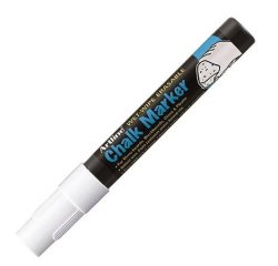 Marqueur artline fenêtres pointe fibre acrylique conique 4mm encre liquide craie pigmentée base eau inodore blanc