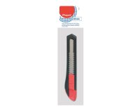 Cutter plastique maped lame 18mm curseur securite blocage manuel + casse lames