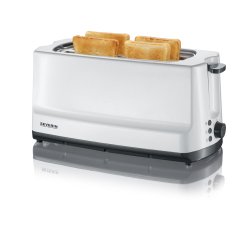 Grille-pain 4 tranches AT 2234, blanc / noir