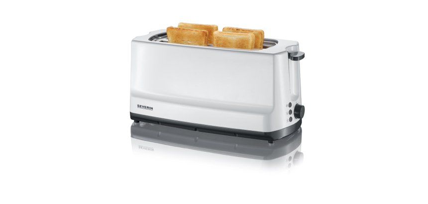 Grille-pain 4 tranches AT 2234, blanc / noir