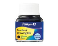 Encre de chine pelikan tire-lignes plumes dessinateur pinceaux couleur noir flacon 10ml