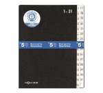 Trieur à soufflet, format A4, 1-31, noir
