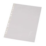 Pochette q-connect polypropylène lisse 5/100e perforée cristal antistatique a4 210x297mm boîte 100 unités