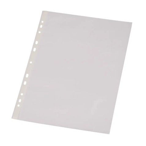 Pochette q-connect polypropylène lisse 5/100e perforée cristal antistatique a4 210x297mm boîte 100 unités
