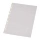Pochette q-connect polypropylène lisse 5/100e perforée cristal antistatique a4 210x297mm boîte 100 unités
