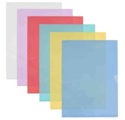 Chemise coin plastique Oxford Fard'Liss A4 PVC 20/100e - Paquet de 10 pochettes