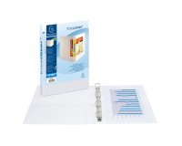 Classeur kreacover exacompta personnalisable a4 capacite   180 feuilles couv rigide 4    anneaux dos de 34 mm coloris