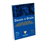 Bloc dessin   grain clairefontaine a5 encoll      blanc 14,8cmx21cm  180gr 30f