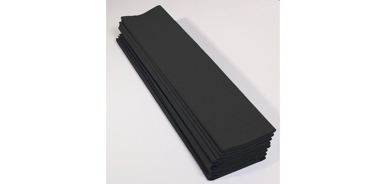 Paquet de 10 feuilles Crépon M40 2x0,50m Noir