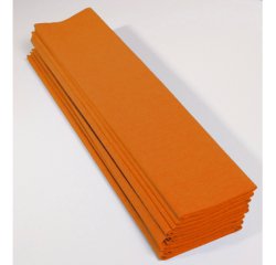 PAPIER CRÉPON, Paquet de 10 feuilles pliées 40% au format 2x0,50m - Jaune or