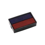 Coussinet encreur de rechange E/10/2, bleu/rouge,