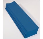 PAPIER CRÉPON, Paquet de 10 feuilles pliées 40% au format 2x0,50m - Bleu pétrole
