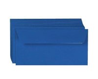 Enveloppe clairefontaine pollen dl 110x220mm 120g coloris bleu turquoise paquet 20 unités