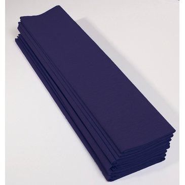 Paquet de 10 feuilles Crépon M40 2x0,50m Bleu marine