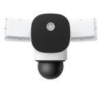 Eufy Security Floodlight Camera E340 con cable, giro de 360° e inclinación, grabación ininterrumpida, Wi-Fi de doble banda, 2000 lúmenes, activada por movimiento, cámara doble, compatible con HomeBase 3, almacenamiento local, sin cuota mensual