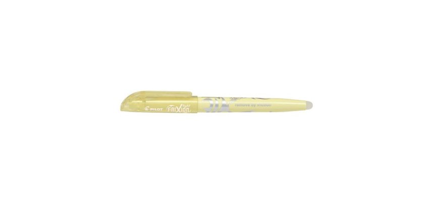 Surligneur pilot frixion light soft effacable pointe   moyenne coloris jaune pastel