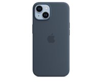 Apple Coque en silicone avec MagSafe pour iPhone 14 - Bleu orage
