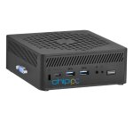 Chip PC CUBEX S Intel® Core™ i5 i5-1235U 8 Go DDR4-SDRAM 256 Go SSD Windows 11 Pro Mini PC Station de travail Noir