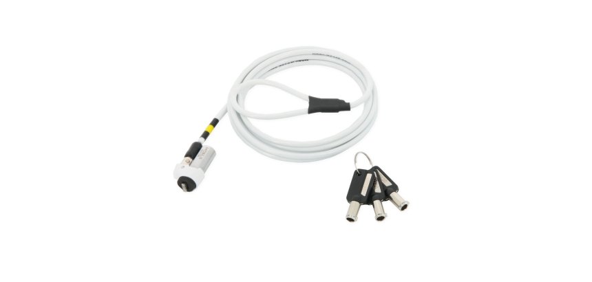 Mobilis 001328 cable antirrobo Blanco 1,8 m