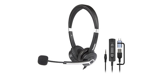 Hamlet HHEADM-UJX cuffia e auricolare Cablato Portatile Musica e Chiamate USB tipo-C Nero