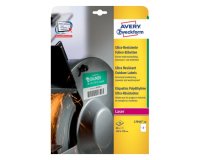 Étiquette adhésive avery ultra-résistante polyéthylène blanc impression laser 148x210mm boîte 20 unités