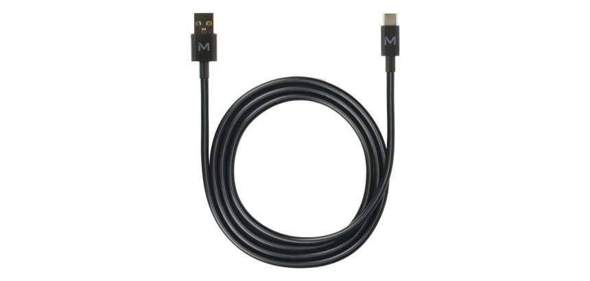 Mobilis 020013 cable USB 1 m USB A USB C 0,48 Gbit/s 10 W Negro
