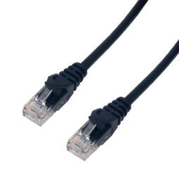 MCL 5m Cat6a U/UTP câble de réseau Noir U/UTP (UTP)