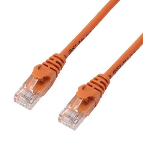 MCL 5m Cat6 A U/UTP câble de réseau Orange Cat6a U/UTP (UTP)