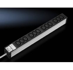 Rittal DK 7240.200 prolunghe e multiple 2 m 12 presa(e) AC Interno