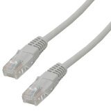 MCL 1m Cat5e U/UTP câble de réseau Gris U/UTP (UTP)