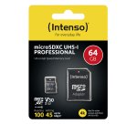 Intenso 3433490 memory card 64 GB MicroSDXC UHS-I Class 10