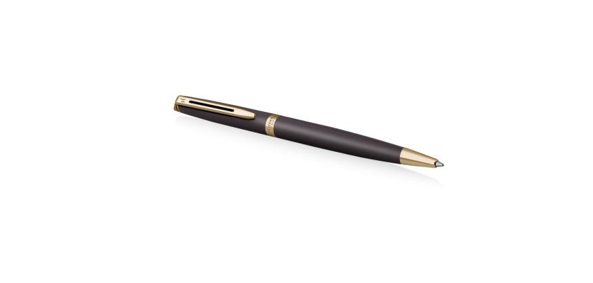 Stylo-bille waterman hemisphere metallic           retractable clip pointe       moyenne encre bleue coloris
