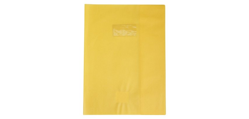 Protège-cahiers grain cuir PVC 22/100ème 24x32 cm