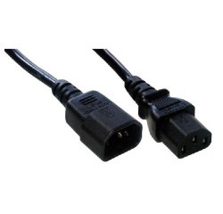 MCL MC902-1M câble électrique Noir Coupleur C14 Coupleur C13