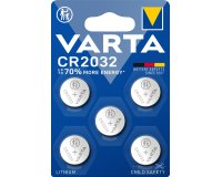 Varta LITHIUM Coin CR2032 (Batteria a bottone, 3V) Blister da 5