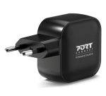 Port Designs 902035PEU chargeur d'appareils mobiles Universel Noir Secteur Charge rapide Intérieure