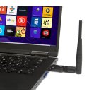 Hamlet Adattatore USB Wi-Fi 600Mbps Dual Band 5GHz + 2.4GHz standard 802.ac con antenna rimovibile