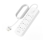 Belkin Connect Blanc 8 sortie(s) CA 2 m