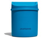 Muitomas DESKBINBL trash can Round Plastic Blue