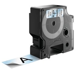 DYMO Ruban d'étiquette D1 noir/transparent,